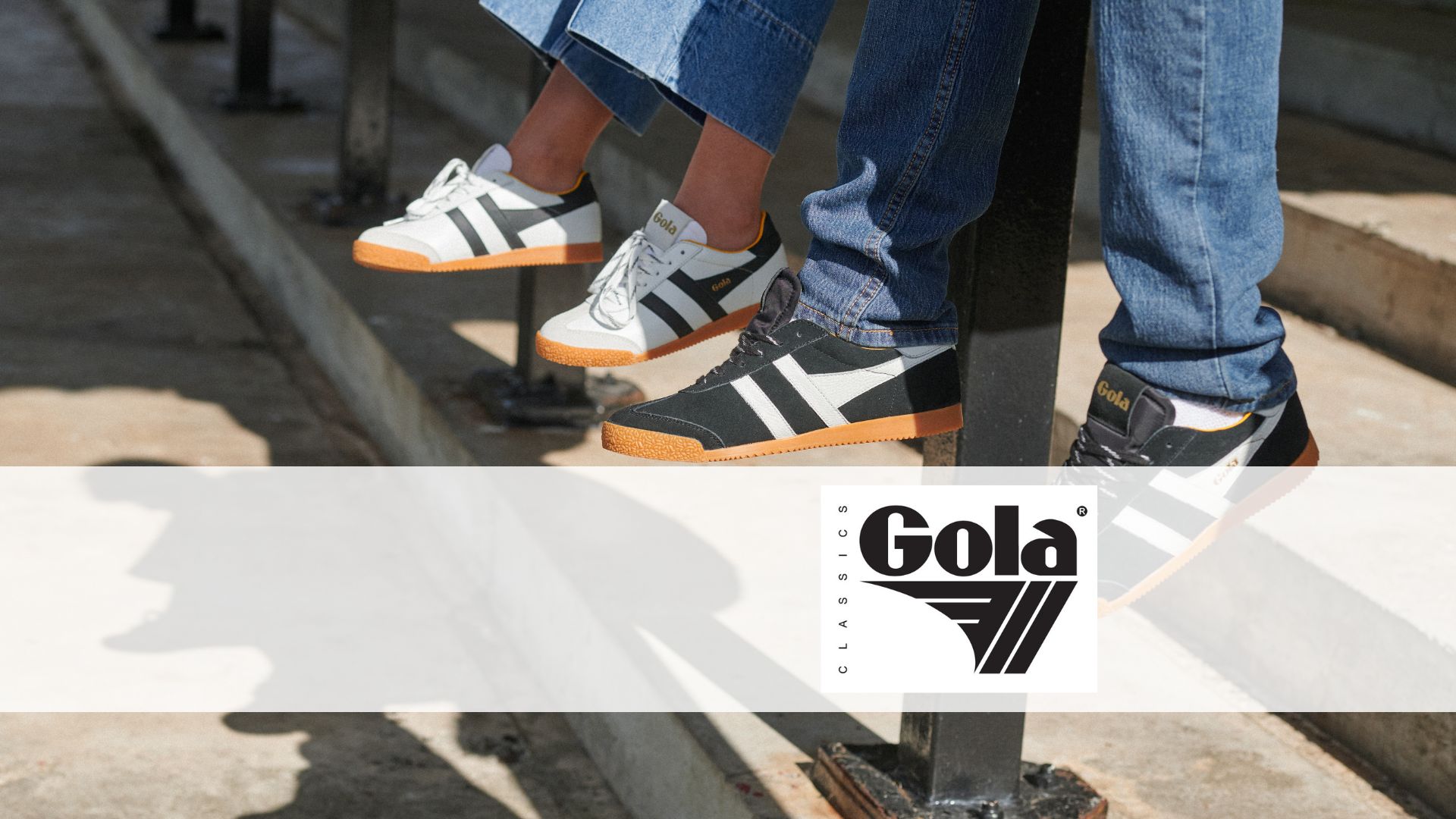 Bild mit Füßen und Gola Schuhen